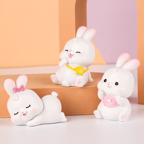 Bunny Car Ornaments Bildekorasjon A A A
