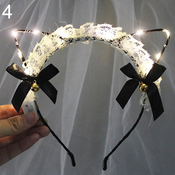 LED Feather Wreath Crown Pandebånd 4 4 4
