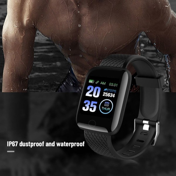 Sport Smart Watch Rannekoru vedenpitävä PUNAINEN red