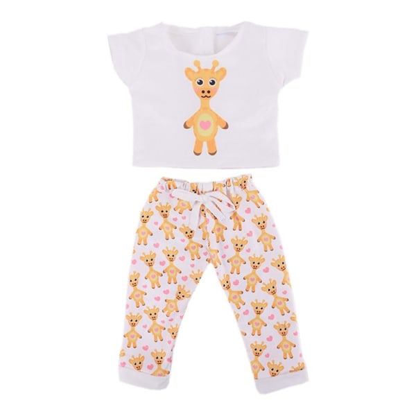 2ST/ Set Doll Pyjamas Skjorta Byxor 1 1 1