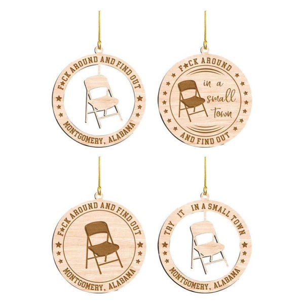 Julen sammenleggbar stol ornament Juleanheng B B B