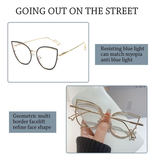 Anti-Blue Light Glasses Pyöreät silmälasit VALKOINEN White
