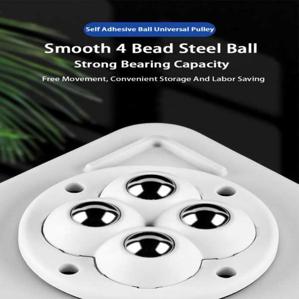 4st/ Set Mute 4 Beads Ball Universal Ball Pulley VIT White