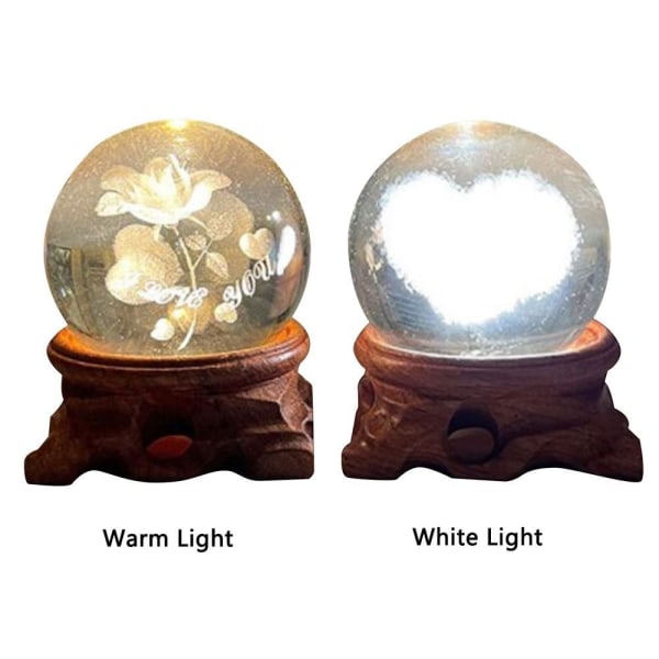Krystalkuglebase Glaskugleholder VARMT LYS VARMT LYS Warm Light