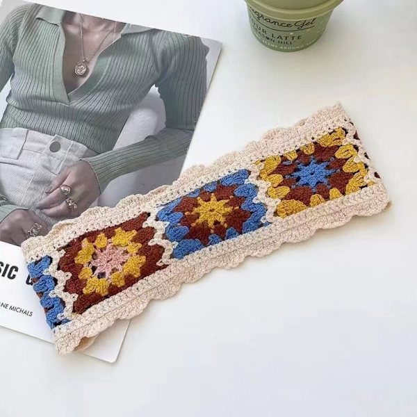 Hårband Virkad turban BEIGE beige