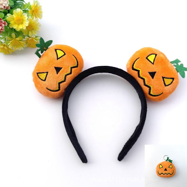 Halloween Pumpkin Hair Hoop -pääpanta 3 3 3