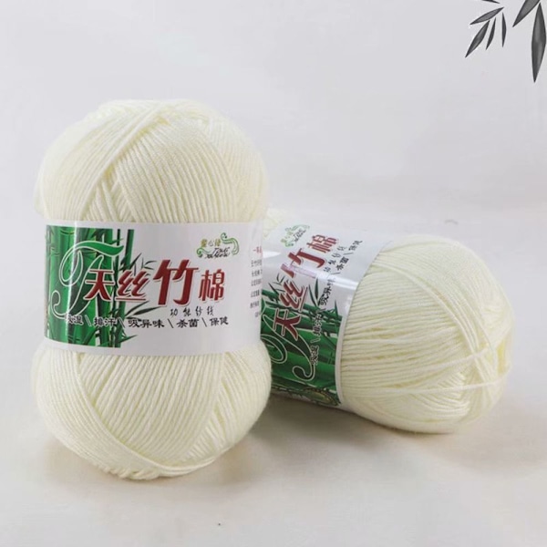 2st Stickat Ullgarn Bambu Bomullsgarn 02 02 02