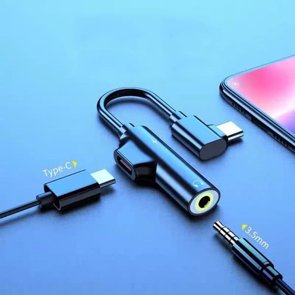 USB C DAC Adapter Hörlursadapter RÖD Red