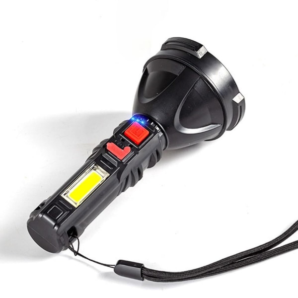 Eksplosion LED lommelygte USB genopladelig lys søgelygte