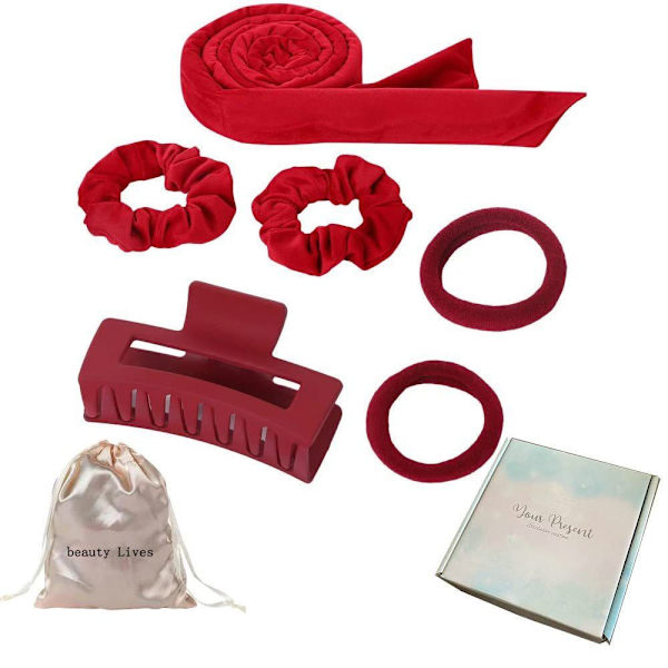 Lämpöttömät kihartimet ilman lämpöä ROSE RED Rose Red