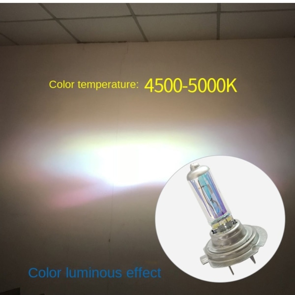 2st Super Bright Platinum Halogen Lampa TRANSPARENT 2ST 2ST Transparente 2Pcs-2Pcs
