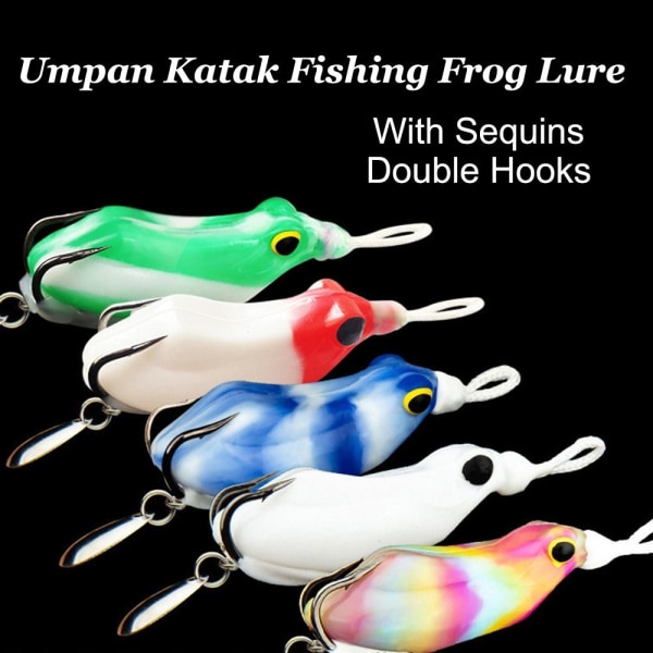 2kpl Umpan Katak Fishing Frog Lure Topwater Frog Lures PINK pink 6.5cm2pcs-2pcs