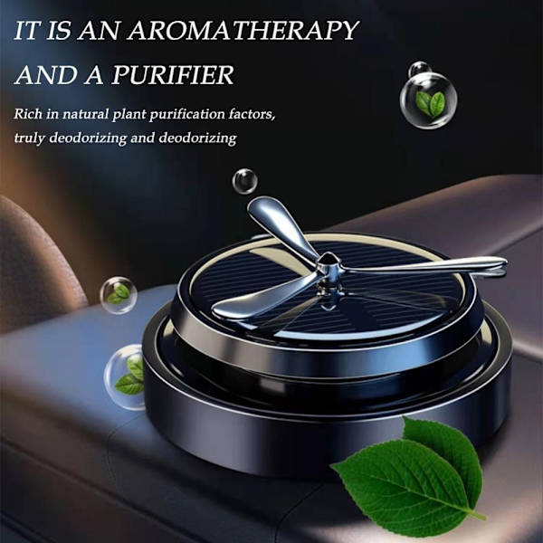 Solar Roterande Parfymhållare Bil Aroma Ornament OSMANTHUS Osmanthus fragrans