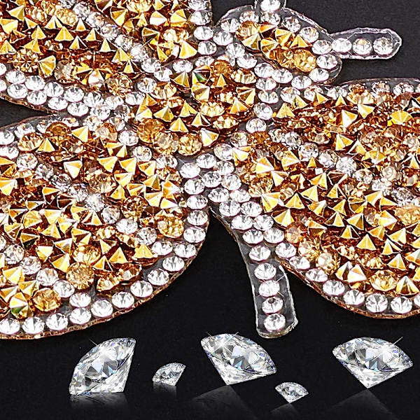12 stk Crystals Bee Patches Bling Emblem Patch Badge