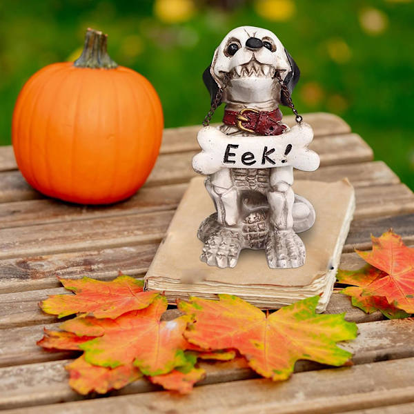 Skrämmande skelett Spöklik liggande stående Halloween dekoration