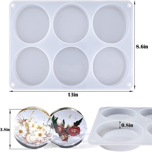 Coaster Molds syvä pyöreä silikoni molds