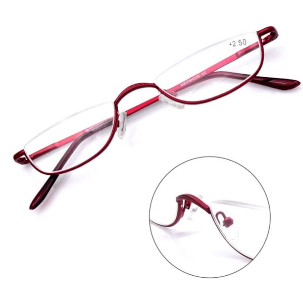 Läsglasögon Ögonbryn RED STYRKA 300 Red Strength 300