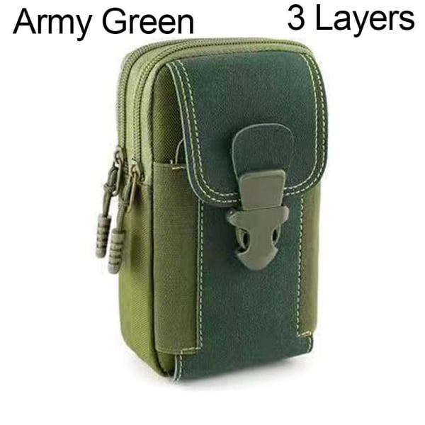 Taktiset Molle-pussit Pienet taskut ARMY GREEN 3 KERROSTA 3 KERROSTA Army Green 3 Layers-3 Layers
