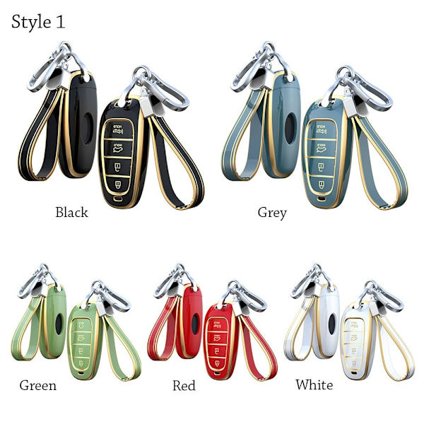 Fjernnøglekasse Bilnøgleskal GRÅ STYLE 1 STYLE 1 Grey Style 1-Style 1
