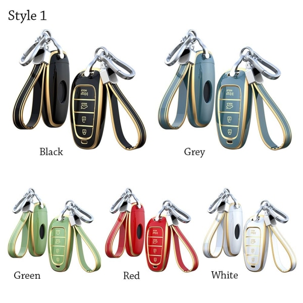 Fjernnøglekasse Bilnøgleskal SORT STYLE 2 STYLE 2 Black Style 2-Style 2