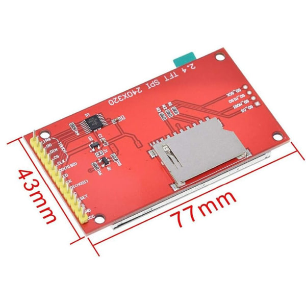 2,4" SPI TFT LCD-skärm Touch Panel LCD Touch Screen Shield