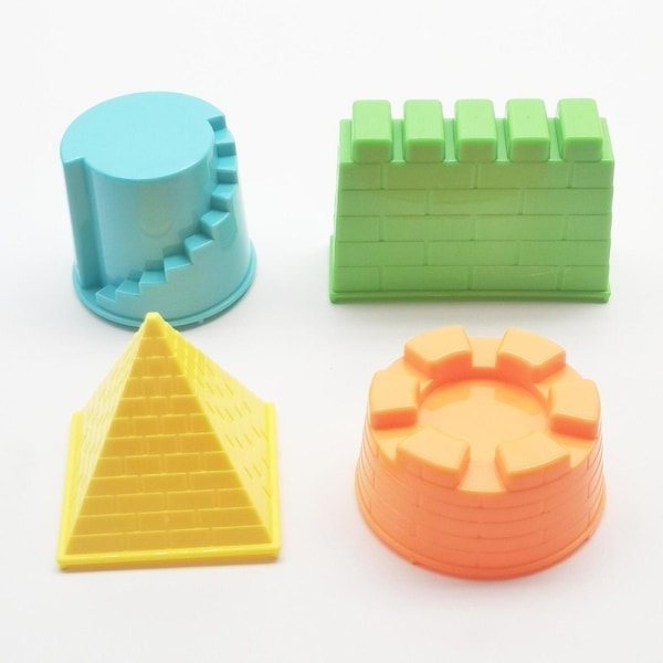 4 Stk Dyrepyramideborg FARVERIGT Colorful