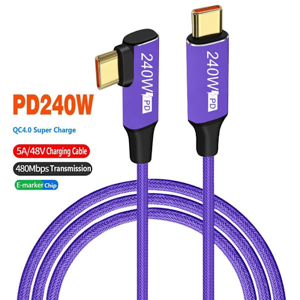 USB-C pikalatauskaapeli Type-C Datajohto 1M 1m