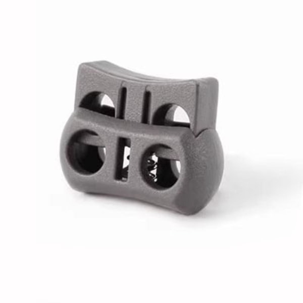 6 stk. Tactical Cord Lock Toggle Stopper SORT Black