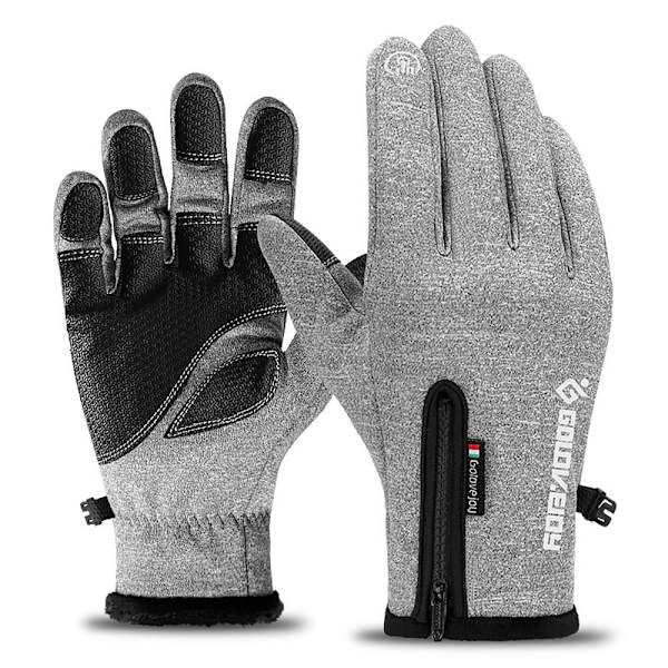 Vinter Taktiske Handsker Opvarmede Fleecing Handsker GRÅ XL GREY XL