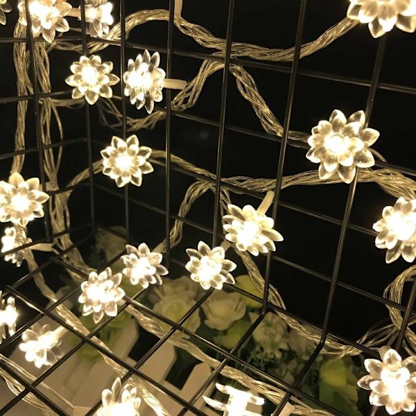 LED Lotus String Lights Träd Lantern Strip VARMT LJUS VARMT LJUS Warm