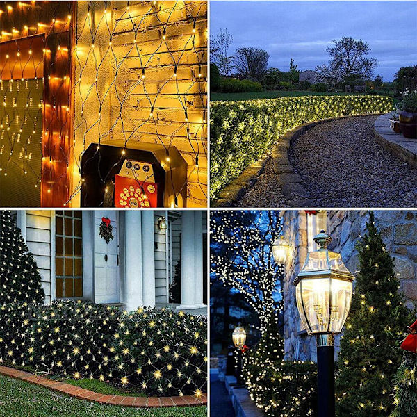 Solar Power LED String LED Solar Net Mesh MULTICOLOR 3MX2M multicolor 3Mx2M 204LED