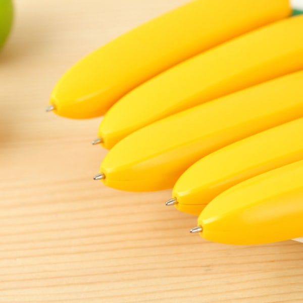 Uutuus Banaanikynät Hauskat söpöt kirjoitettavat kuulakärkikynät, musta muste