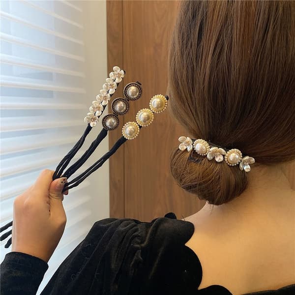 Hair Bun Maker Fransk hårbolle SHELL SHELL shell