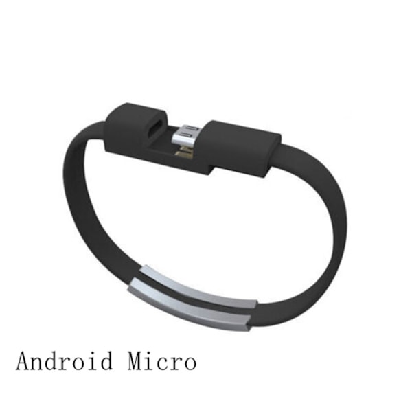 Datalinje for ladelinje SVART ANDROID MICRO ANDROID MICRO Black Android Micro-Android Micro