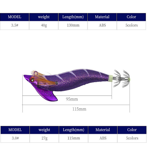 väv Squid Hook Octopus Bait 40GC C 40gC