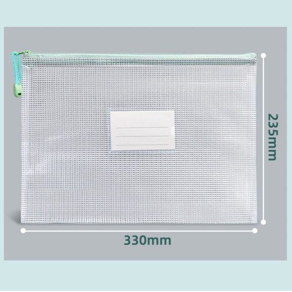 10 STK lynlåstaske Plastic Mesh Etiketpose