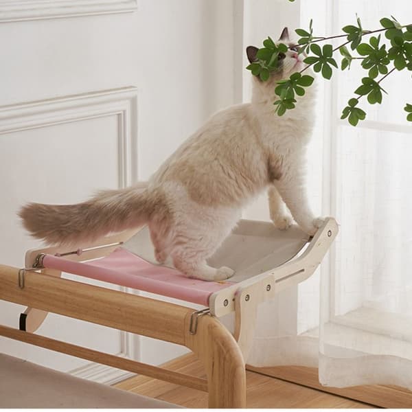 Vindueshængekøje Kattesofa GRÅ grey