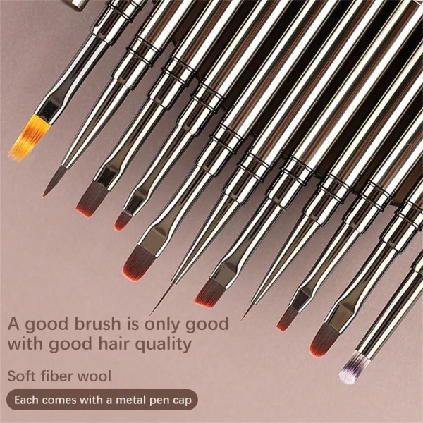 2st Nail Brush Nail Art Liner Brushes Pen 0.9 LINE 0.9 LINE 0.9 Line