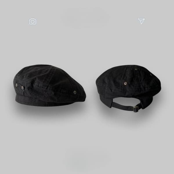 Berets Hat Maler Cap SORT black