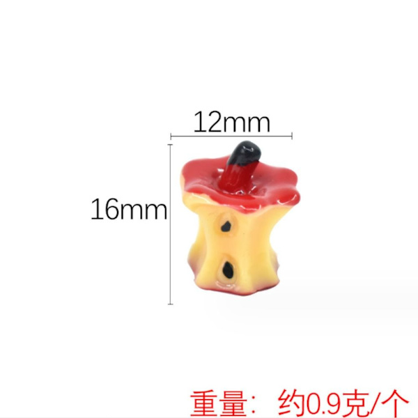 20 kpl Apple Core Charm Resin