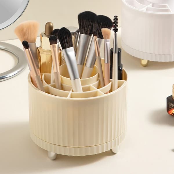 Desktop Oppbevaringsboks Kosmetisk Organizer HVIT White