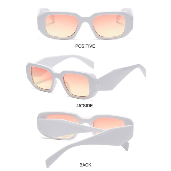 Rektangulære solbriller Y2K solbriller C10 C10 C10