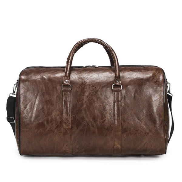 Bagage Holdall PU Läder Duffle BRUN Brown