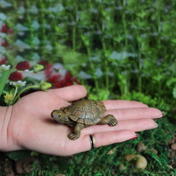 2st sköldpadda Resin Craft Simulation Mini Turtle Tortoise 2pcs