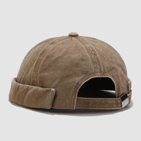 Brimless Docker Cap Skullcap Hatte SORT black
