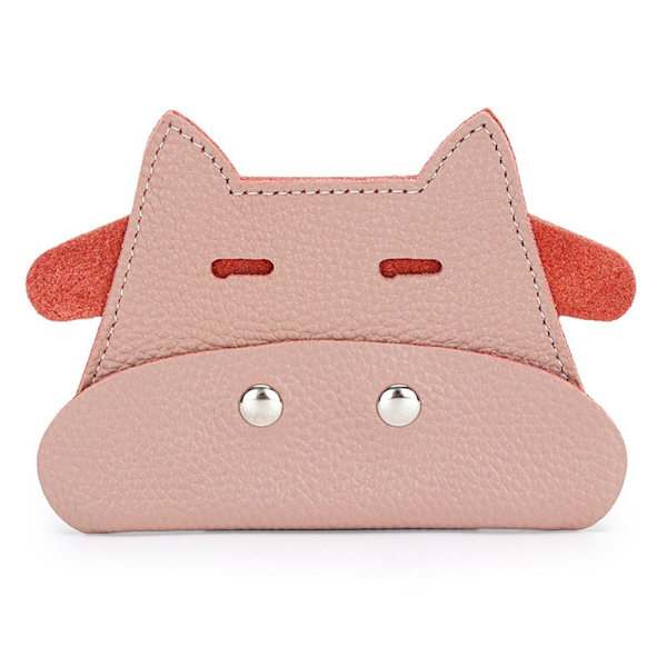 Naisten Lady Girl Laukku Lehmälompakko PINK Pink