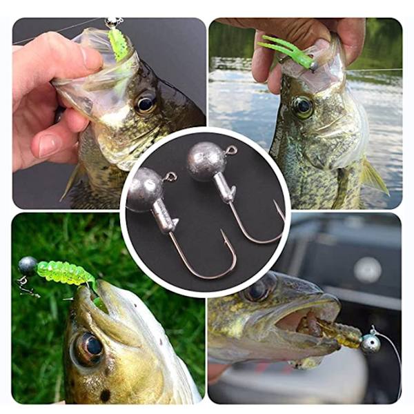 10 st/ set Blyhuvud Krok Jigging Bait 1G 1g