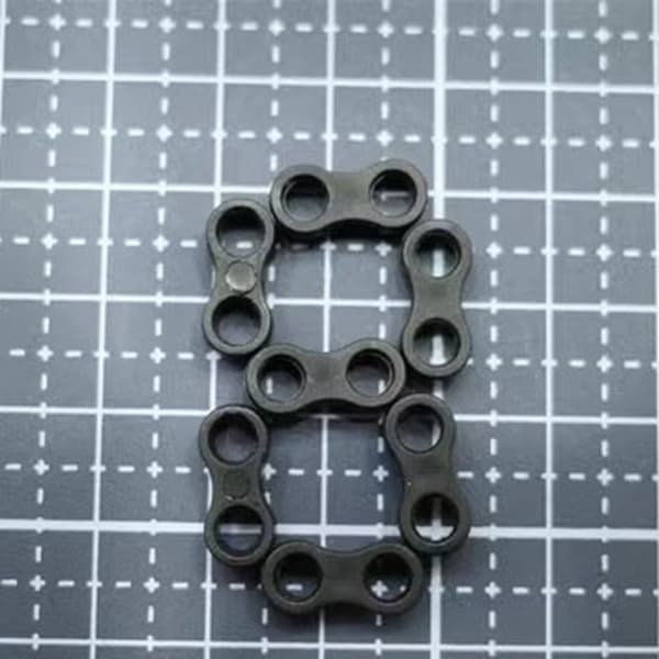 10stk Tausorteringsspenne 8-formet tauklemme Dobbelthullsspenne