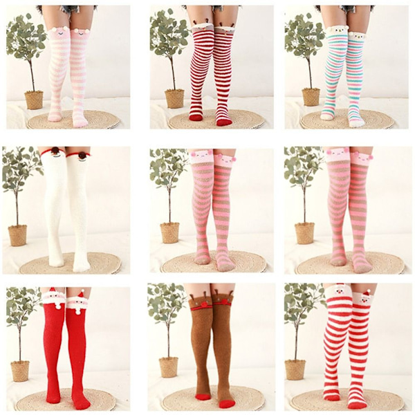 Coral Feece Sock Modeling Knæstrømper STYLE 8 STYLE 8 Style 8