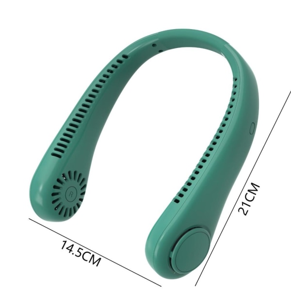 Bladeless Cooler Neckband Fan GRØN green